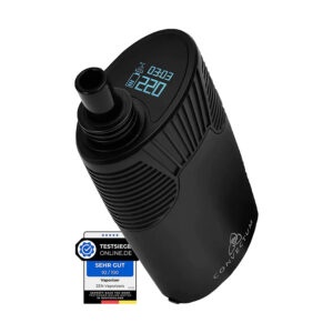 HIZEN Convectum Vaporizer in Schwarz mit digitalem Display, Anzeige Temperatur und Zeit; Testsiegel “Sehr Gut 92/100” für ZEN Vaporizers, hochwertiges Gerät für Kräuter und Konzentrate.